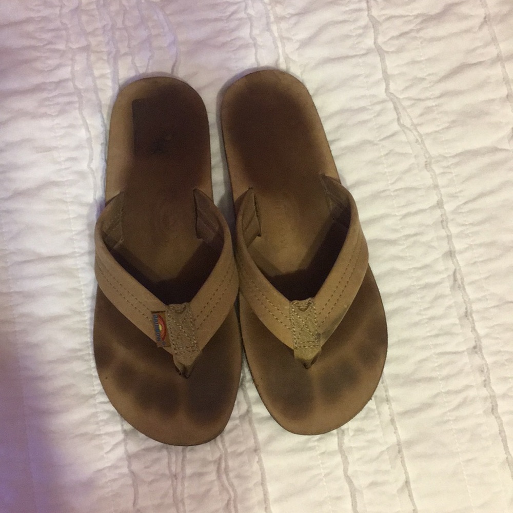 Rainbow Flip Flops
